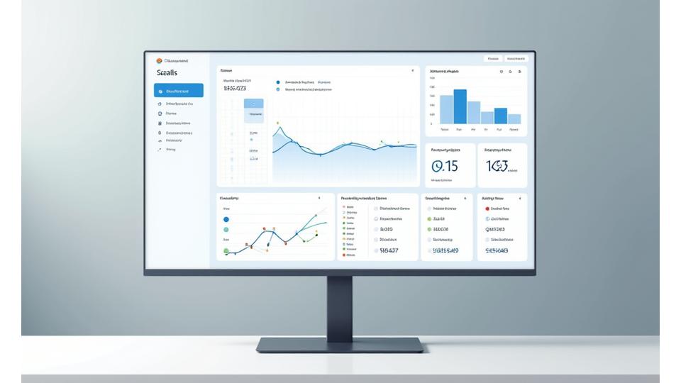 다양한 차트와 그래프가 있는 생산성 분석 대시보드