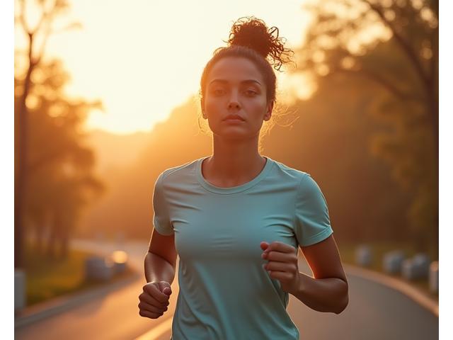 성공적으로 새로운 습관을 형성하는 사람의 의지를 담은 이미지