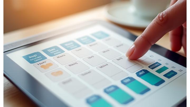 개인화된 루틴 템플릿과 시각화된 시간표 이미지
